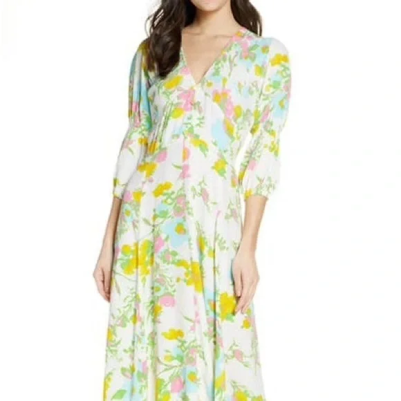 Faithfull The Brand Floral Midi dress - Picture 1 of 7